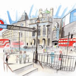 Piccadilly Circus - Watercolour